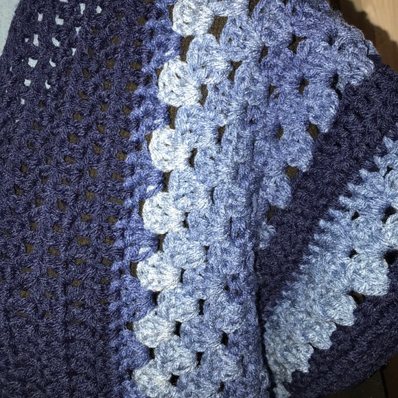 Women’s crochet kimono ombré blue/Navy - Picture 4 of 4